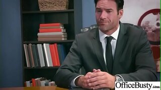 (Valentina Nappi) Keq Zuskë Big Tits Vajzë të Merrni Mbërthyer Në Zyrën vid-30